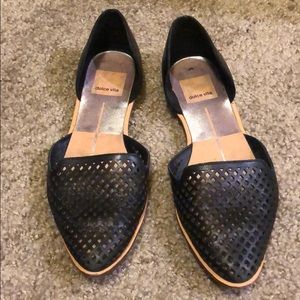 Black dolce vita flats